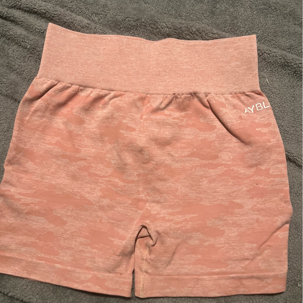 AYBL Pink Camo Shorts with Butt Scrunch